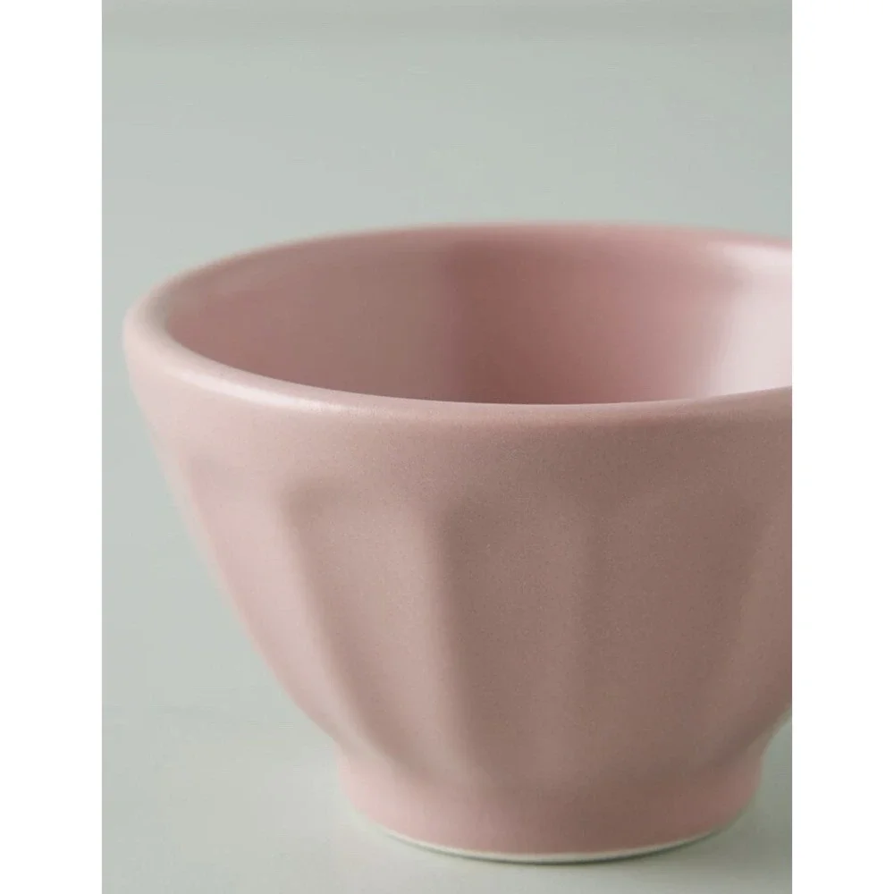Anthropologie Mini Matte Latte Bowls Set of 4 New Fawn‎ Color Discontinued